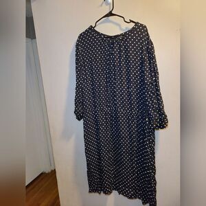 Talbots woman plus size 24W polka dot dress